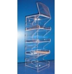 Expositor de balcão  125x160x550 mm de altura (aprox)